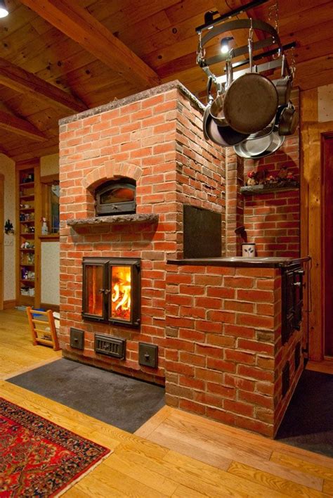 masonry stove with oven